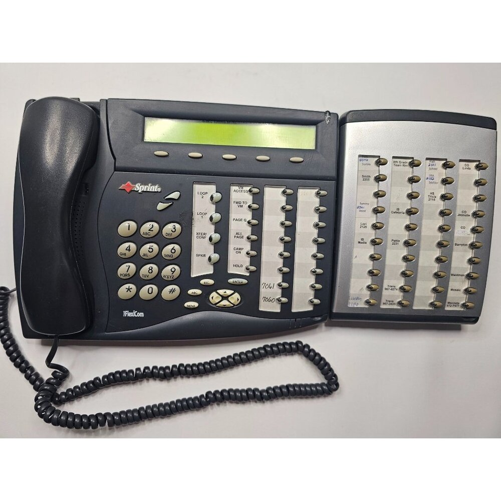 Sprint Flexicom Office Phone With Expansion Module - 12 Line LCD Display Speed D